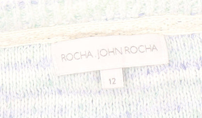 Womens UK Size 12 Rocha John Rocha Multicoloured Pullover Jumper