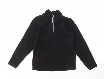 Mountain Warehouse Boys Black Fleece Pullover Hoodie, 9-10 Years