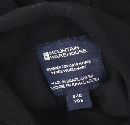 Mountain Warehouse Boys Black Fleece Pullover Hoodie, 9-10 Years