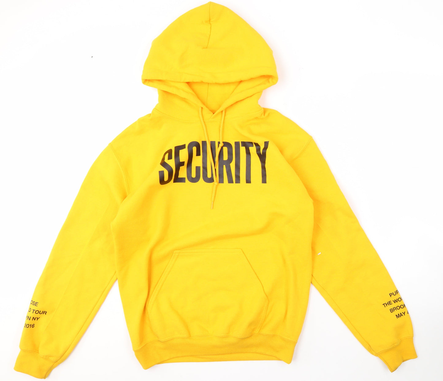 Mens UK Size S Gildan Yellow Pullover Hoodie
