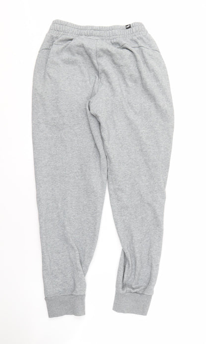 Puma Men's Grey Jogger Trousers Size M