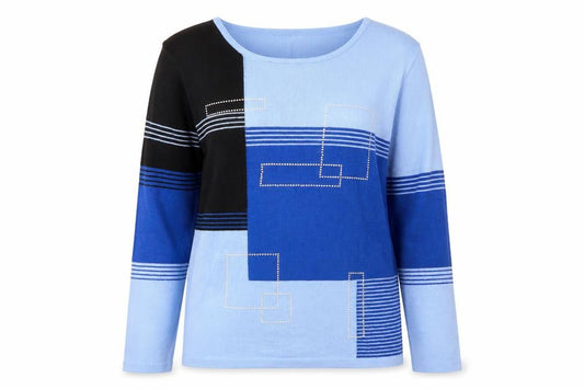 Womens UK Size S Damart Blue Pullover Jumper