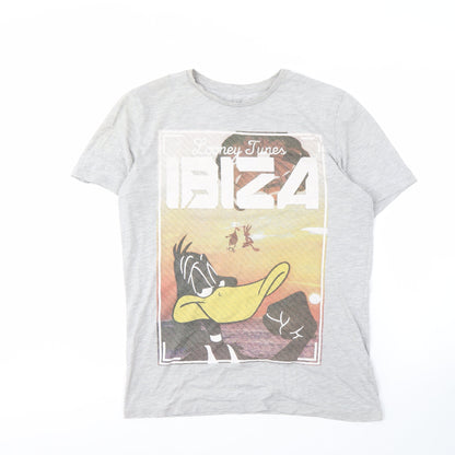 Looney Tunes Grey Men's M Graphic T-Shirt