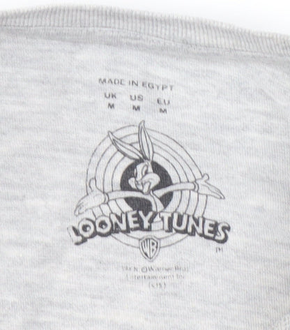 Looney Tunes Grey Men's M Graphic T-Shirt