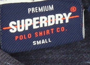 Superdry Men's Blue Polo Shirt - Small