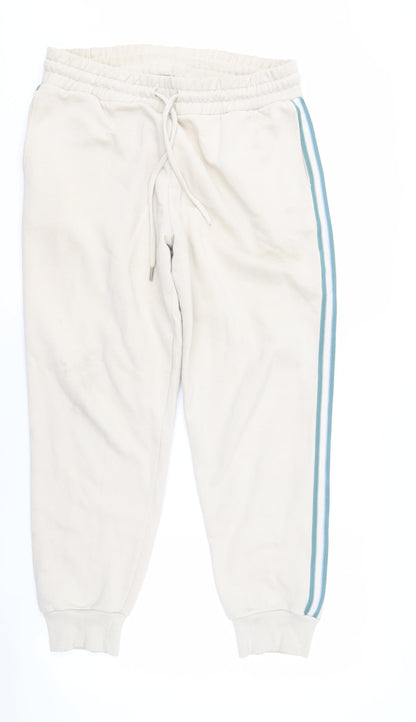 Primrose London Men's White Jogger Trousers L