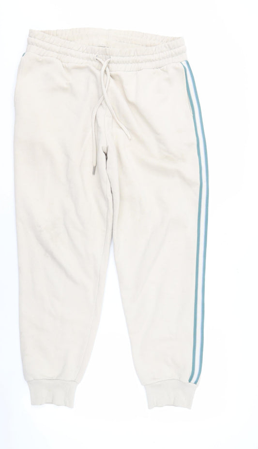 Primrose London Men's White Jogger Trousers L