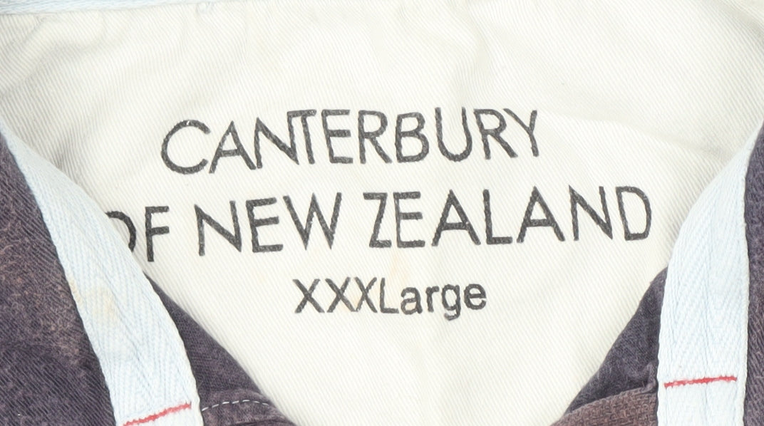 Canterbury Men's 3XL Blue Striped Polo Shirt