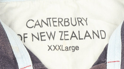 Canterbury Men's 3XL Blue Striped Polo Shirt