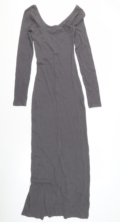 Brave Soul Women's Grey Long Dress, Size S