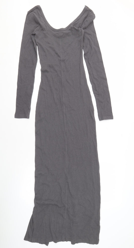Brave Soul Women's Grey Long Dress, Size S