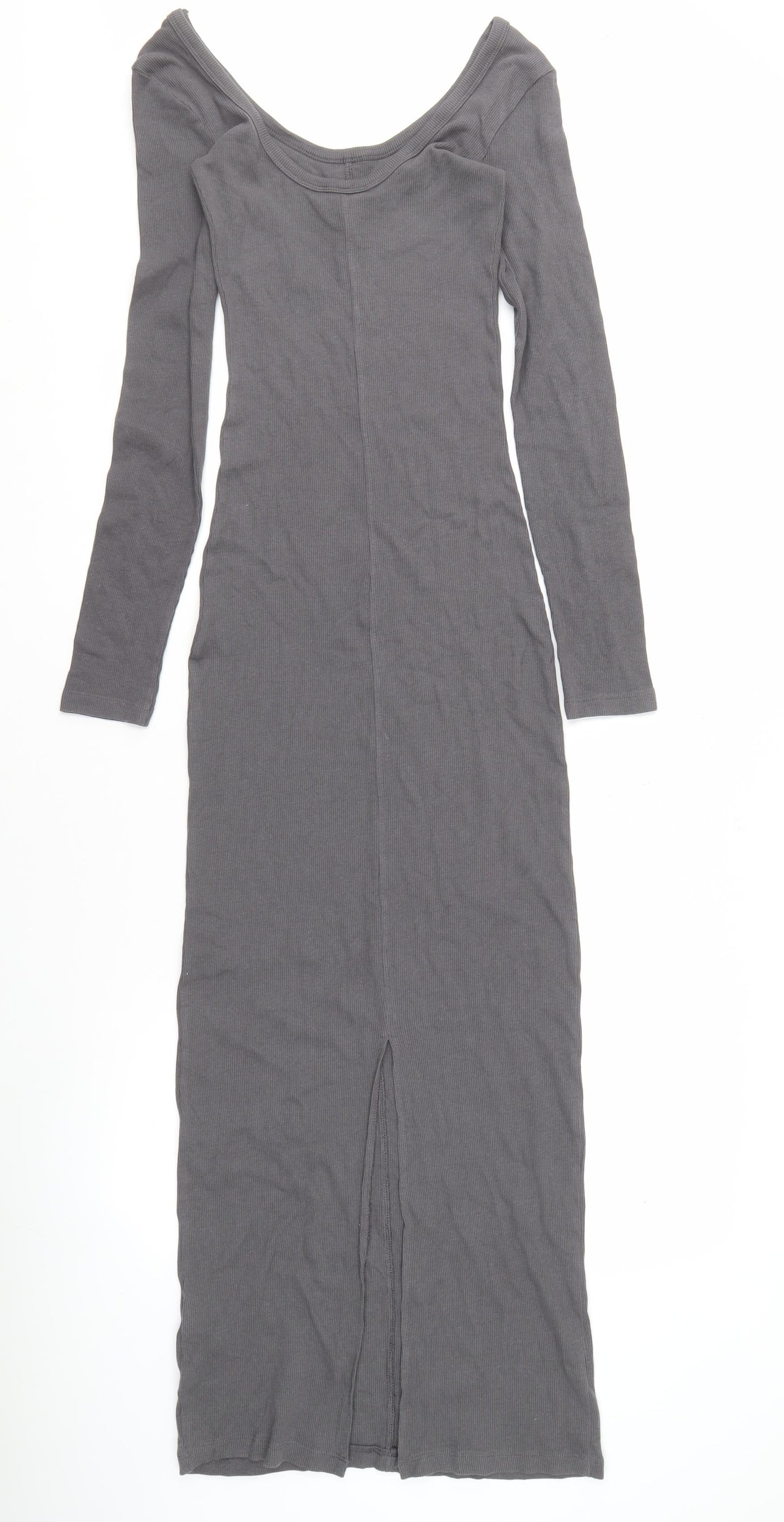 Brave Soul Women's Grey Long Dress, Size S