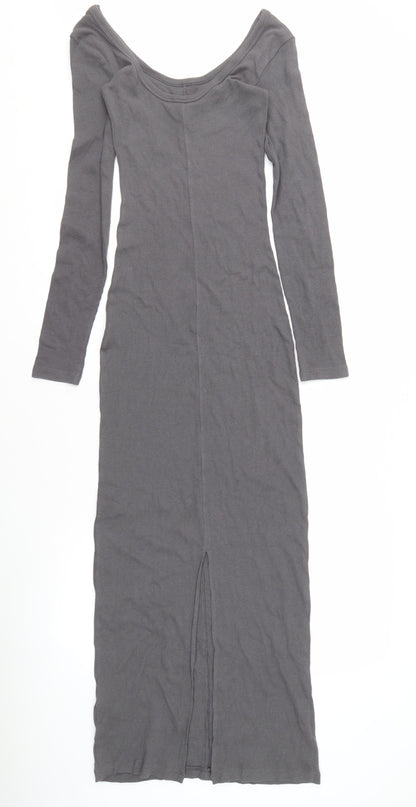 Brave Soul Women's Grey Long Dress, Size S