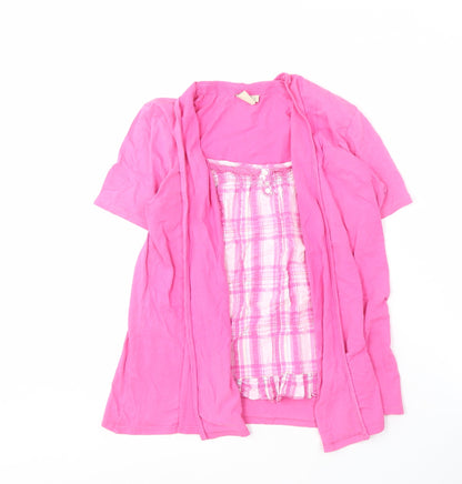 Cotton Traders Women's Pink Button-Up Shirt Size 12