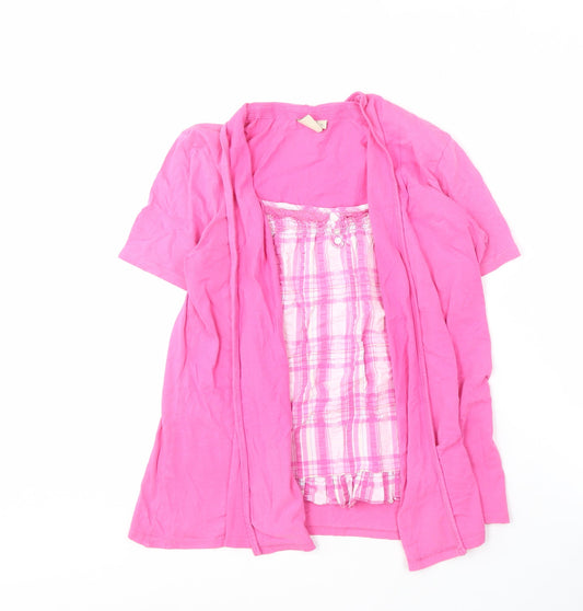 Cotton Traders Women's Pink Button-Up Shirt Size 12