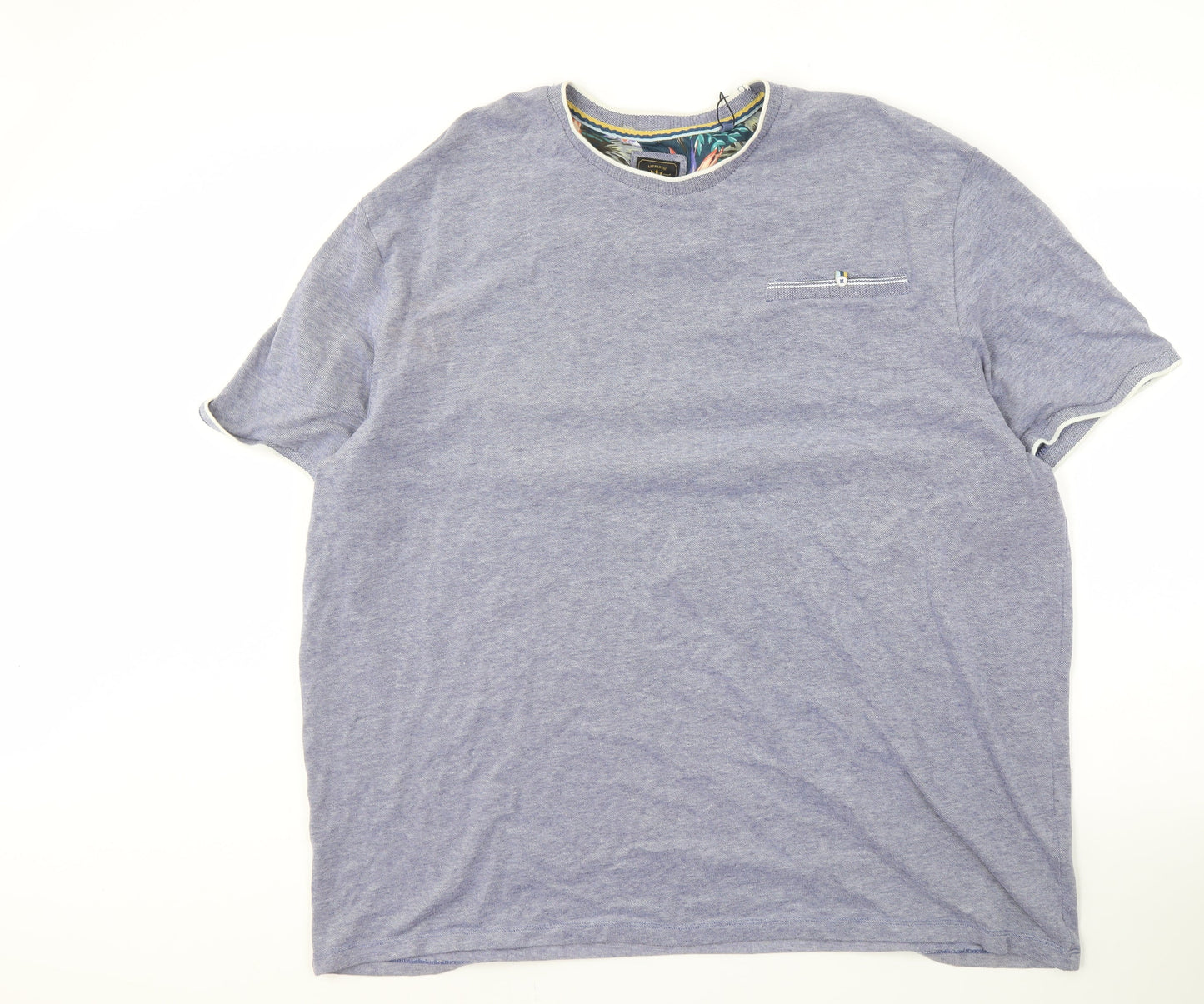 Next Men's 4XL Blue Crew Neck T-Shirt