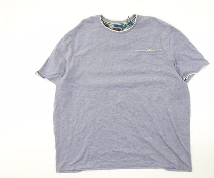 Next Men's 4XL Blue Crew Neck T-Shirt