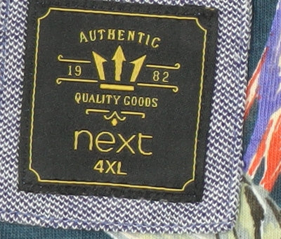 Next Men's 4XL Blue Crew Neck T-Shirt