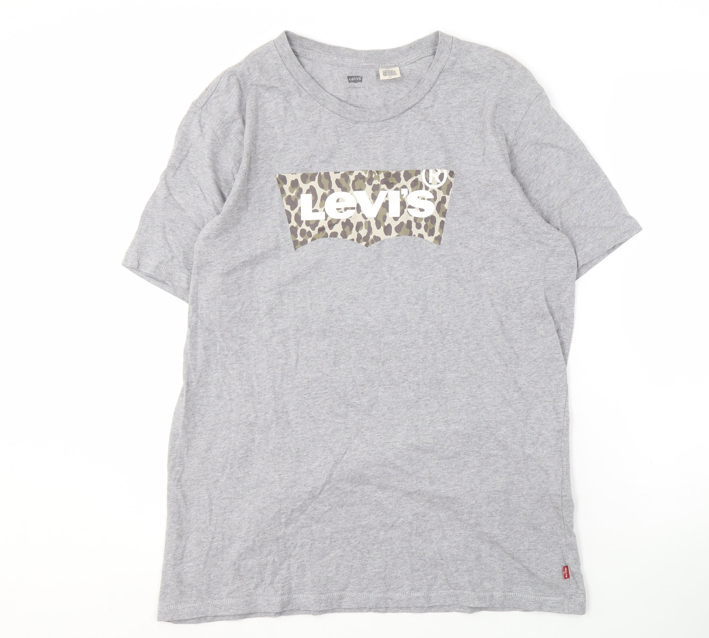 Levi's Men's Grey Graphic Print T-Shirt L