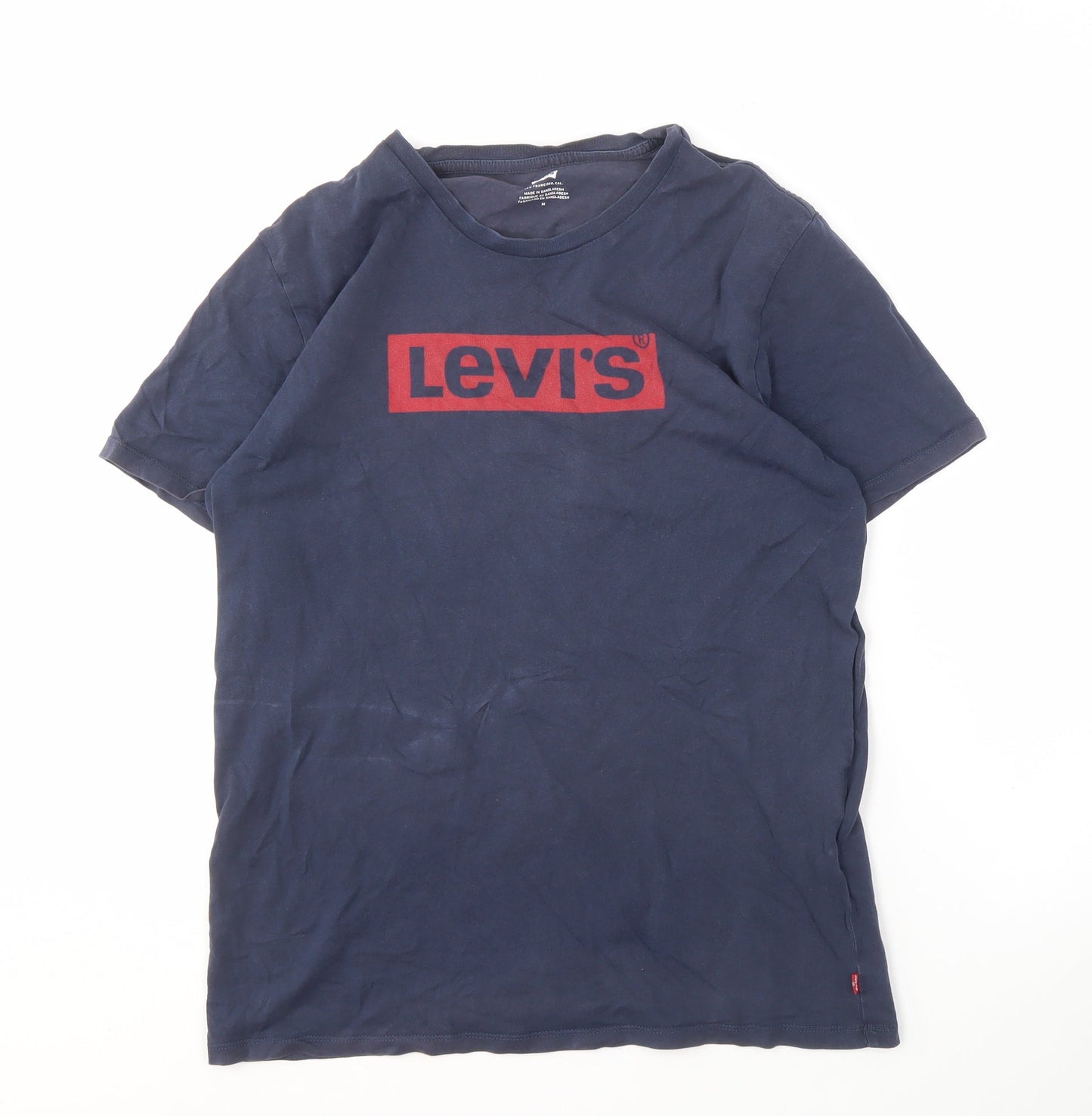 Levi's Men's Blue M Graphic T-Shirt, Cotton, Crew Neck