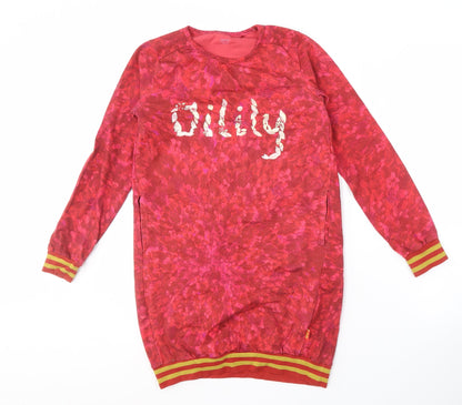 Oilily Girls Red Logo Pullover Sweatshirt 11-12 Years