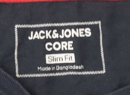 Mens UK Size XL JACK & JONES Blue  T-Shirt