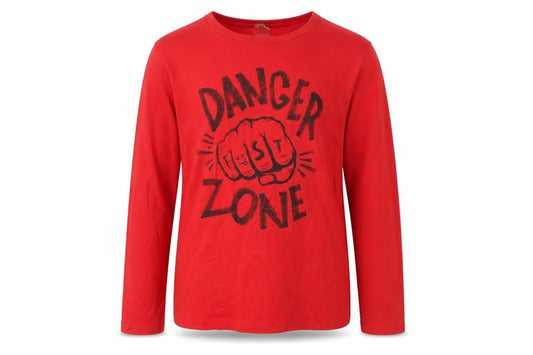 Benetton Boys Red Graphic Long Sleeve T-Shirt 3XL 13-14 Years
