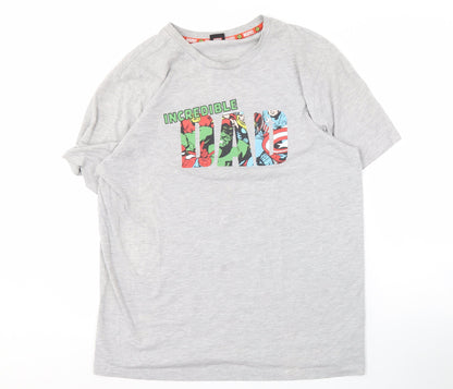 George Men's Grey Marvel Comics T-Shirt M