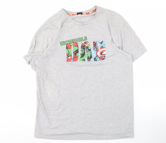 George Men's Grey Marvel Comics T-Shirt M