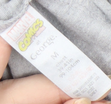 George Men's Grey Marvel Comics T-Shirt M