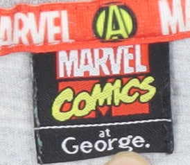 George Men's Grey Marvel Comics T-Shirt M