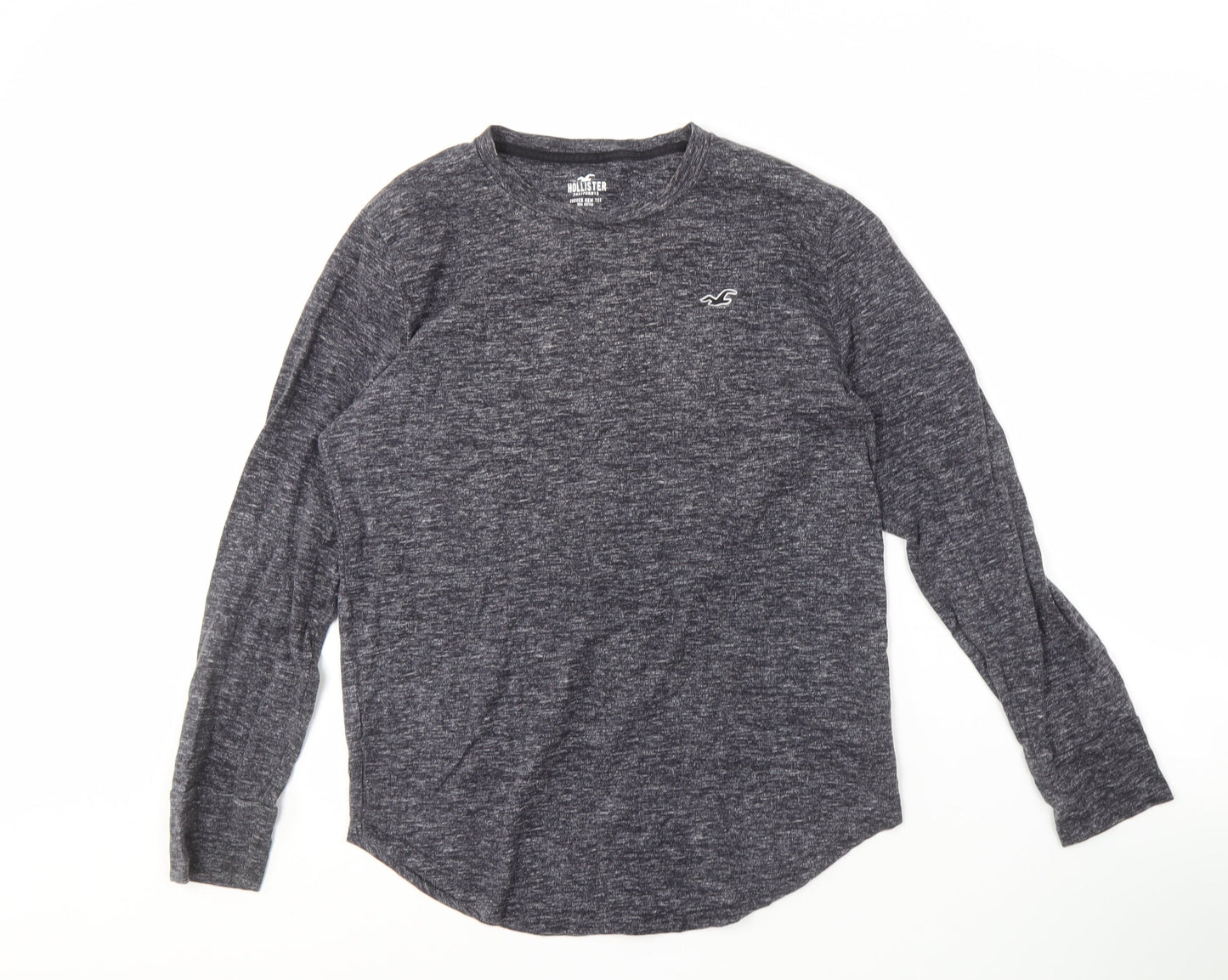 Hollister Men's Black Long Sleeve Crew Neck Tee