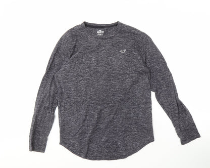Hollister Men's Black Long Sleeve Crew Neck Tee