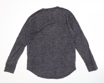 Hollister Men's Black Long Sleeve Crew Neck Tee