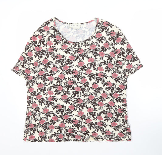 Womens UK Size 16 Eastex Multicoloured Basic T-Shirt