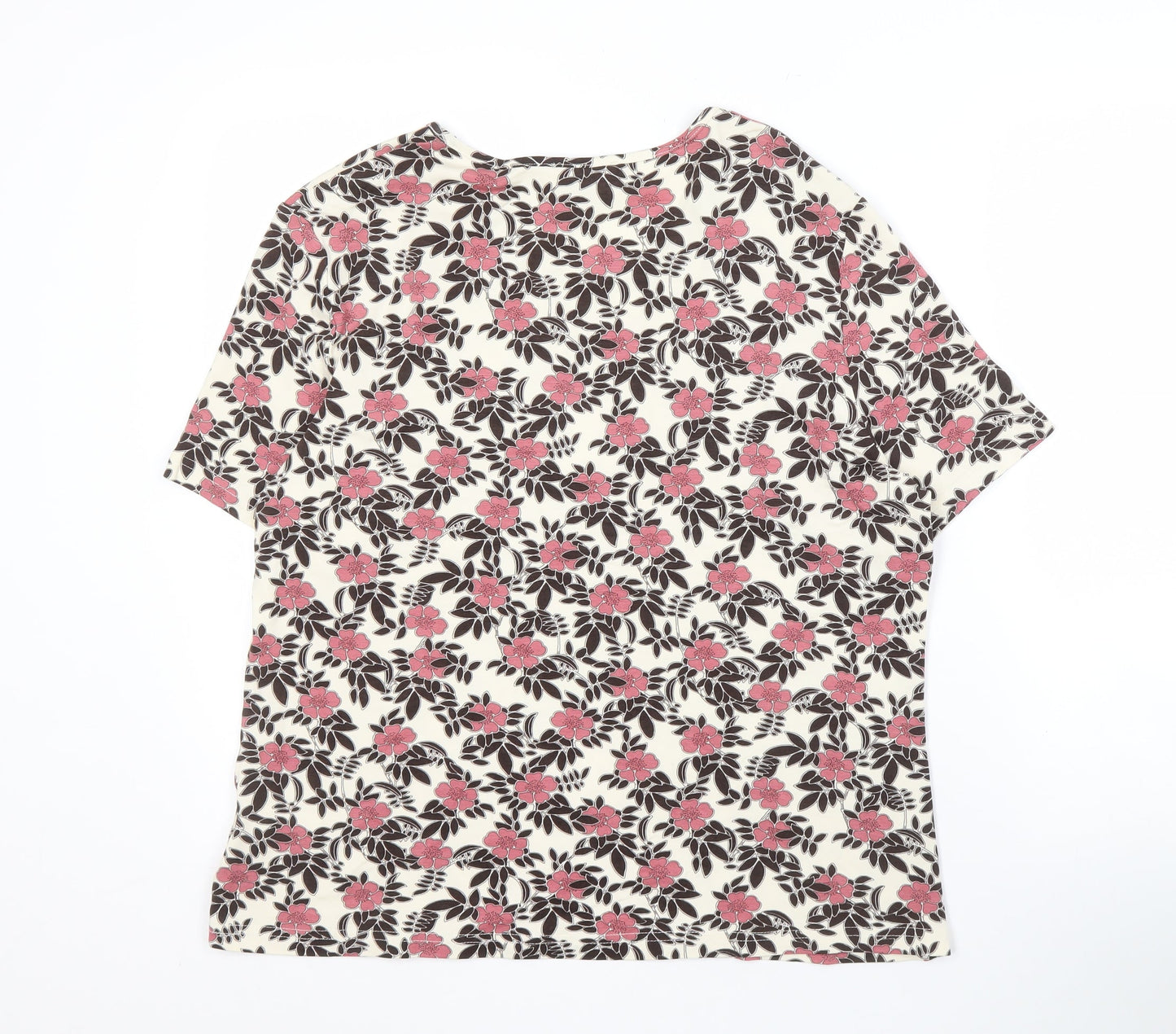 Womens UK Size 16 Eastex Multicoloured Basic T-Shirt