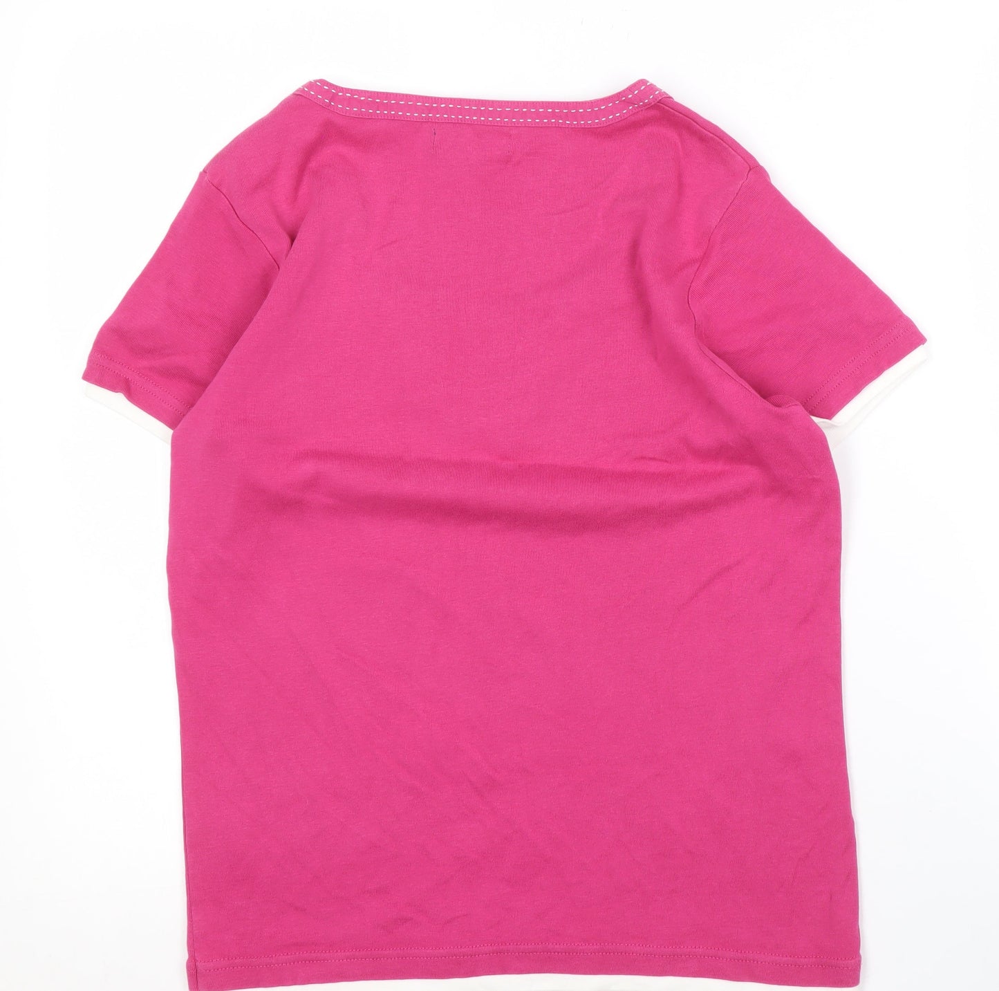 Maine New England Women's Pink V-Neck T-Shirt, Size 14