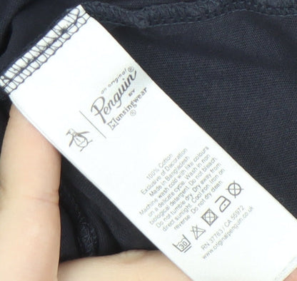 Original Penguin Men's Black Graphic Print T-Shirt S