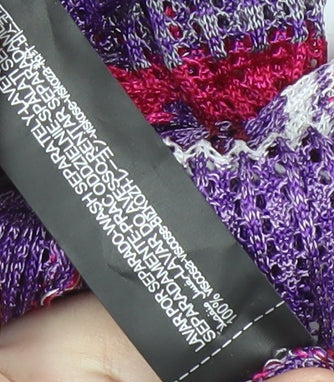 Womens UK Size S Zara Purple Cardigan Jumper