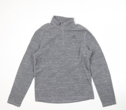 Mens UK Size M DECATHLON Grey Full Zip Sweatshirt