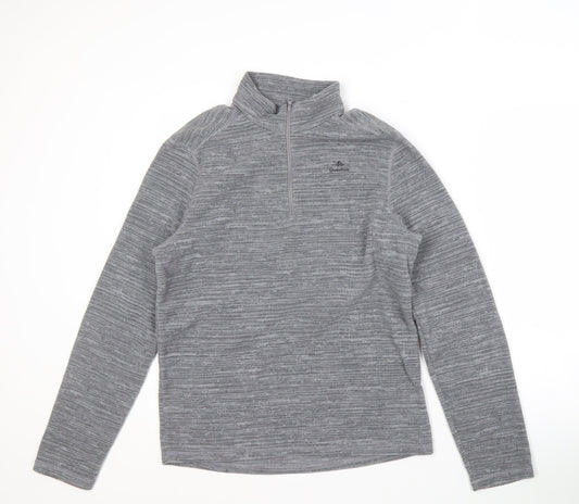 Mens UK Size M DECATHLON Grey Full Zip Sweatshirt