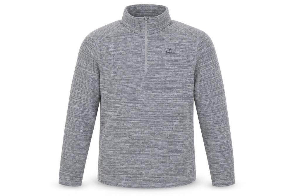 Mens UK Size M DECATHLON Grey Full Zip Sweatshirt