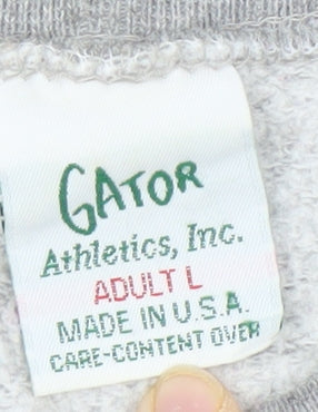 Gator Athletics Unisex Grey Baseball Sweatshirt L