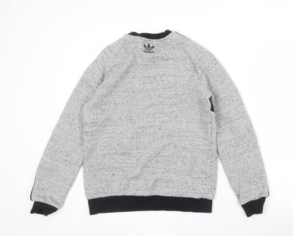 Teens UK Size 170 adidas Grey Pullover Sweatshirt