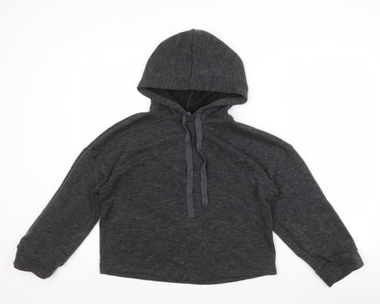 MNG Women’s Grey Hoodie, Size 12, Hooded Drawstring