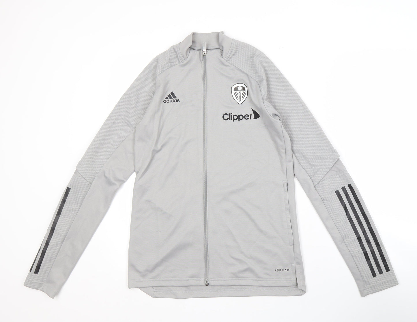 Adidas Men's Grey Track Jacket S, Slim Fit, Breathable