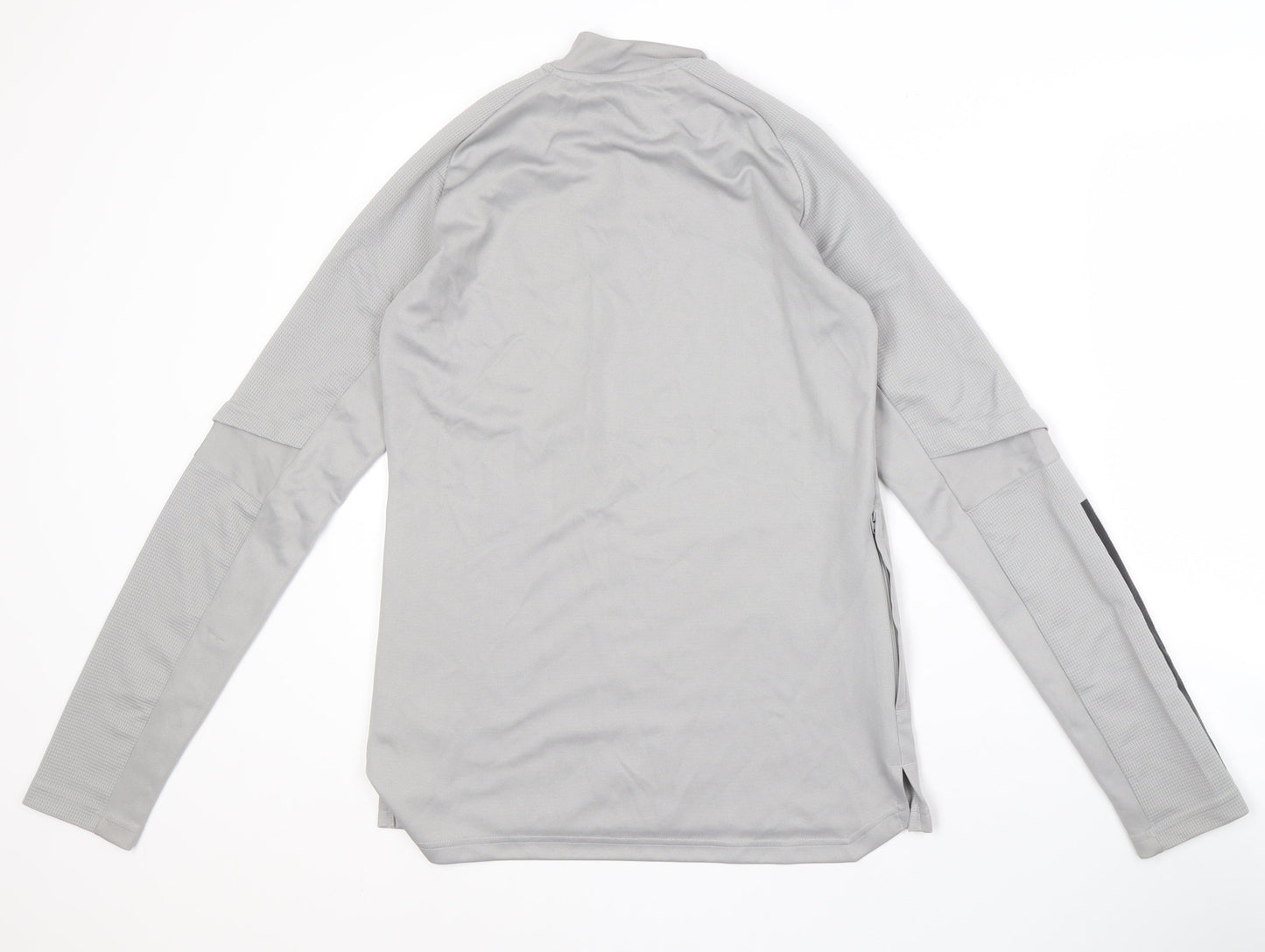Adidas Men's Grey Track Jacket S, Slim Fit, Breathable