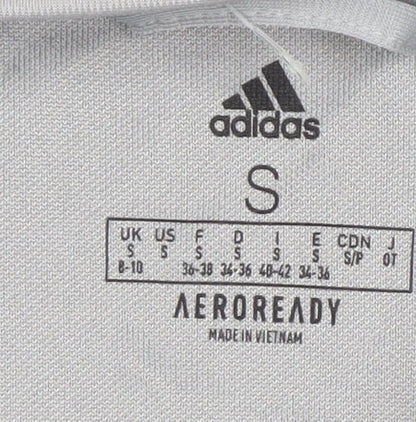 Adidas Men's Grey Track Jacket S, Slim Fit, Breathable