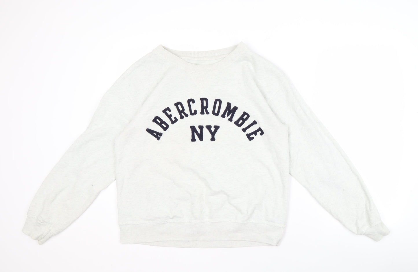 Abercrombie & Fitch Unisex White Sweatshirt M