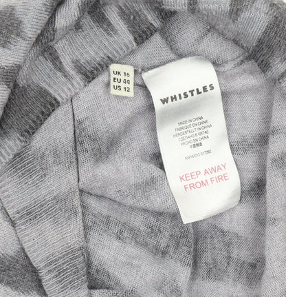 Womens UK Size 16 Whistles Grey Pullover Jumper